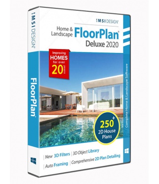 FloorPlan 2020 Home & Landscape Deluxe Upgrade from any Deluxe or Instant Architect version