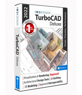 TurboCAD 2022 Deluxe Upgrade from 2021 Deluxe