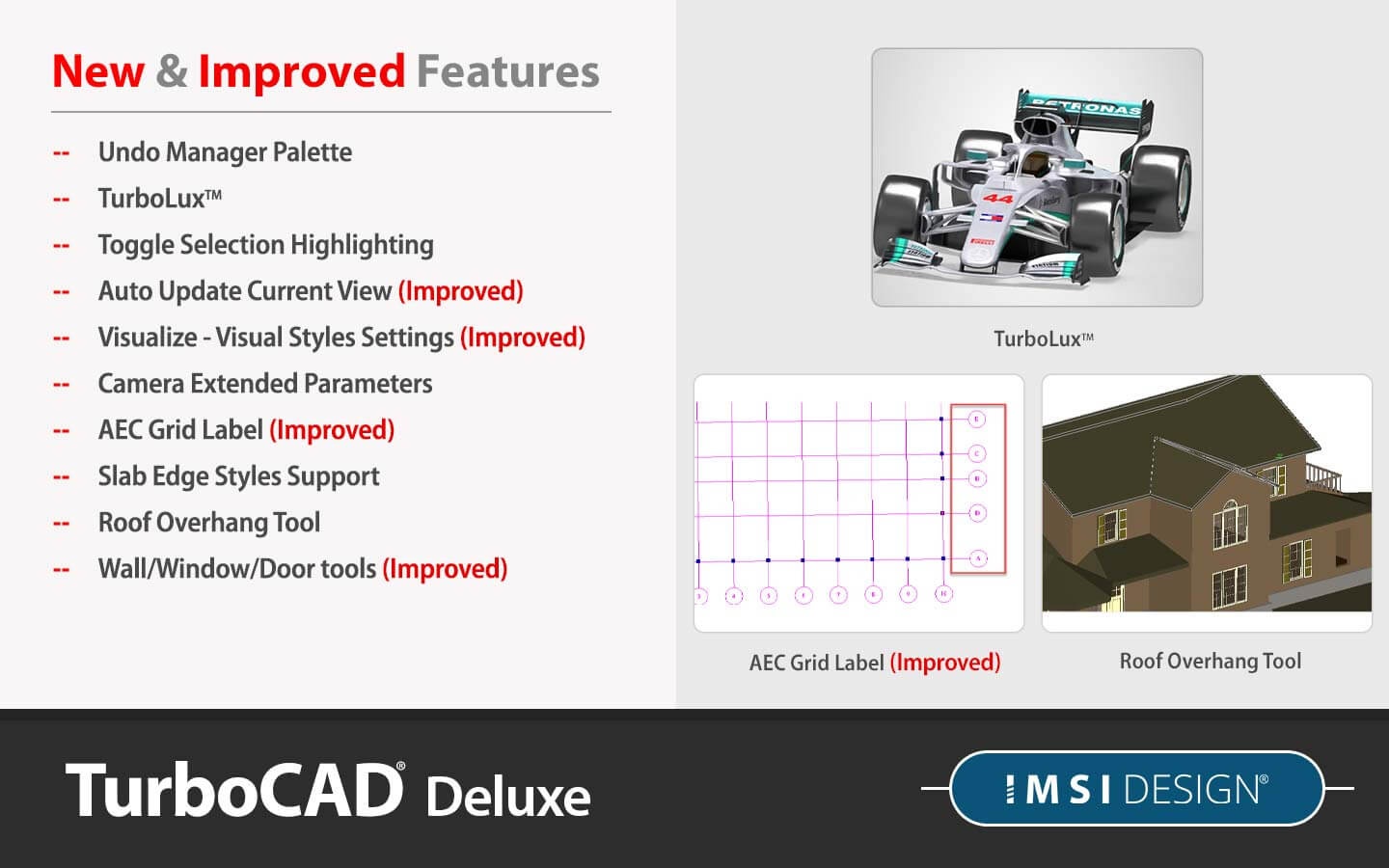 TurboCAD 2022 Deluxe Upgrade from all other Deluxe versions 
