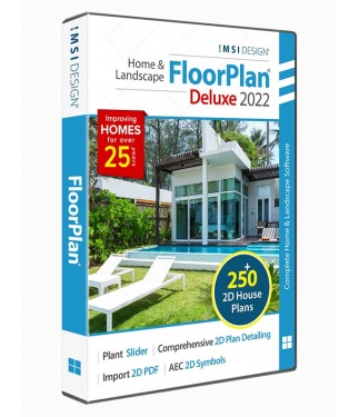 FloorPlan 2022 Home & Landscape Deluxe Upgrade from any Deluxe or Instant Architect version