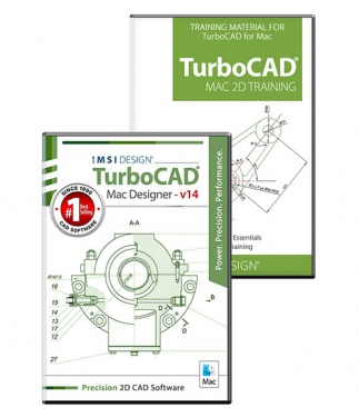 TurboCAD Mac v14 Designer 2D and Training Bundle