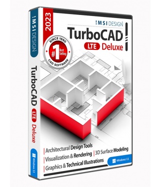 TurboCAD 2023 Deluxe LTE Upgrade from TurboCAD 2022 Deluxe LTE